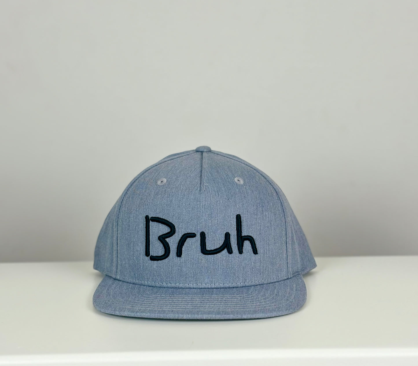 Bruh Grey/Black Snapback
